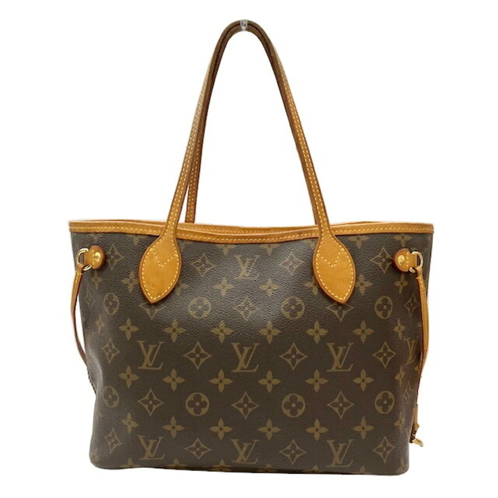 LOUIS VUITTON Neverfull PM Monogram M40155 Handbag Tote Bag Brown Women's